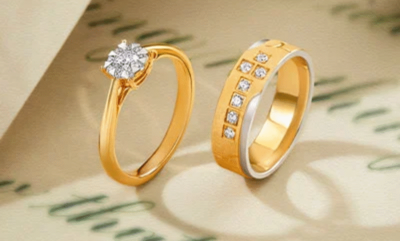 Gold engagement rings